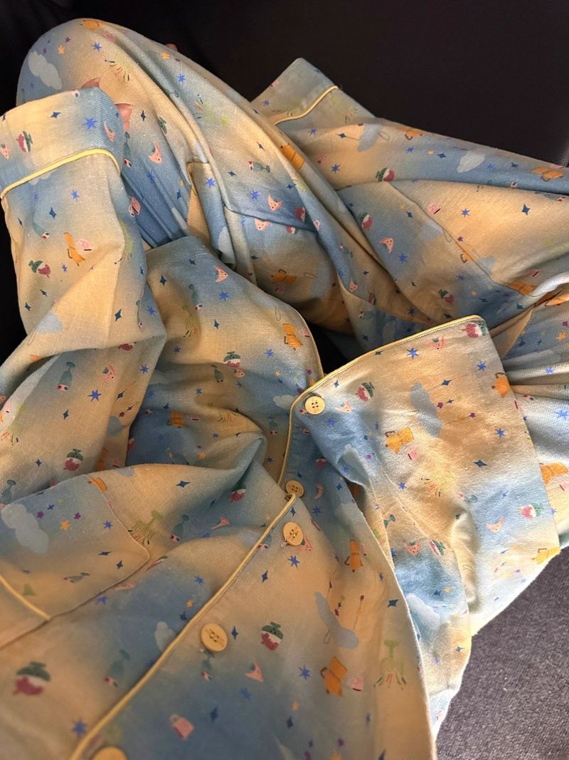 2024 Spring and Autumn New Fairy Tale World Luxury Simple Pajamas Women's Internet Celebrity Style Home Clothes Can be_voghion.com
