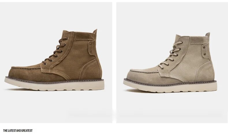 Neuer Arbeitsanzug für Herren, dicke Sohle, rutschfest, vielseitig, hohe gelbe Stiefel_voghion.com