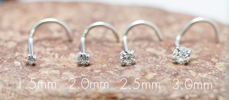 5 pezzi in acciaio inossidabile anello al naso per donne e ragazze piercing alla narice anelli gioielli piercing per il corpo in cristallo 1,5 2,0 2,5 3,0 mm 20 g_voghion.com