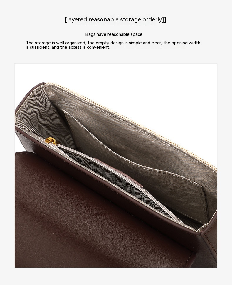 Nuova borsa da donna in vera pelle Borsa da donna versatile storta Design di nicchia Borsa a tracolla monospalla da donna Borsa da sella da donna a catena_voghion.com