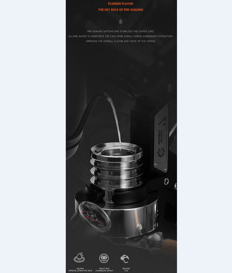 Cafetera especial mecánica PSMK2673, máquina de café con extracción de presión variable y agitación manual, barra de prensa profesional para café espresso de 18 bares_voghion.com
