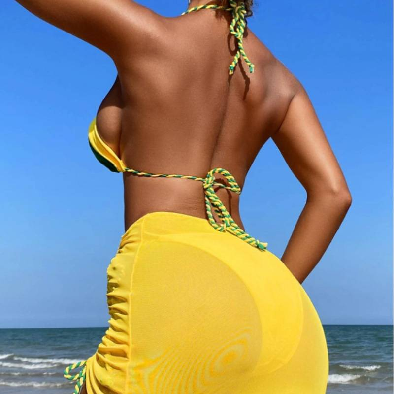 Women's Clothing New Sexy Swimwear Three Piece Bikini Split Bikini Women's Swimsuit_voghion.com