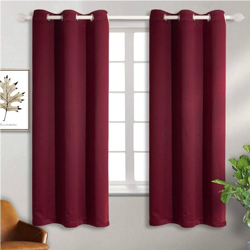 Blackout Curtains - Solid Color Thermal Insulated Window Drapes (100% Light Blocking Noise Reducing Ready-To-Hang For Bedroom/Living Room)_voghion.com