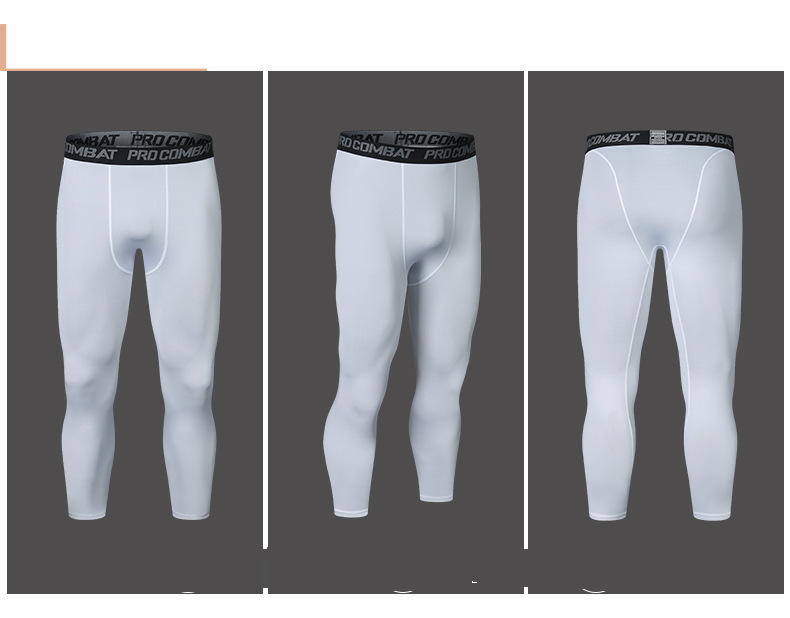 Herrenbekleidung Basketball Fitness Training Bottom Enge Hose Hochelastische, atmungsaktive, schnell trocknende Hose Laufsport-Shorts_voghion.com