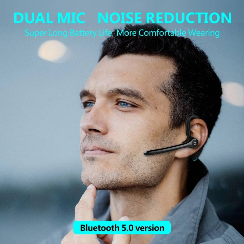 F910 Business Ear Hanging Wireless Bluetooth-Kopfhörer mit hochauflösender Rauschunterdrückung und Doppelmikrofon für Anrufe_voghion.com