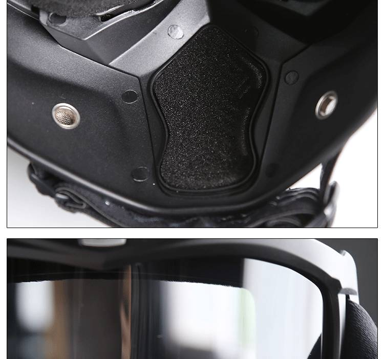 Retro Motorcycle Goggles – UV Protection, Anti-Fog, Interchangeable Lenses For Off-Road Riding, Snow Sports & Outdoor Adventures (Unisex)_voghion.com