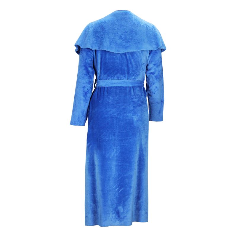 Women's clothing temperament dress and coat two-piece fashion loose long cardigan velvet suit_voghion.com