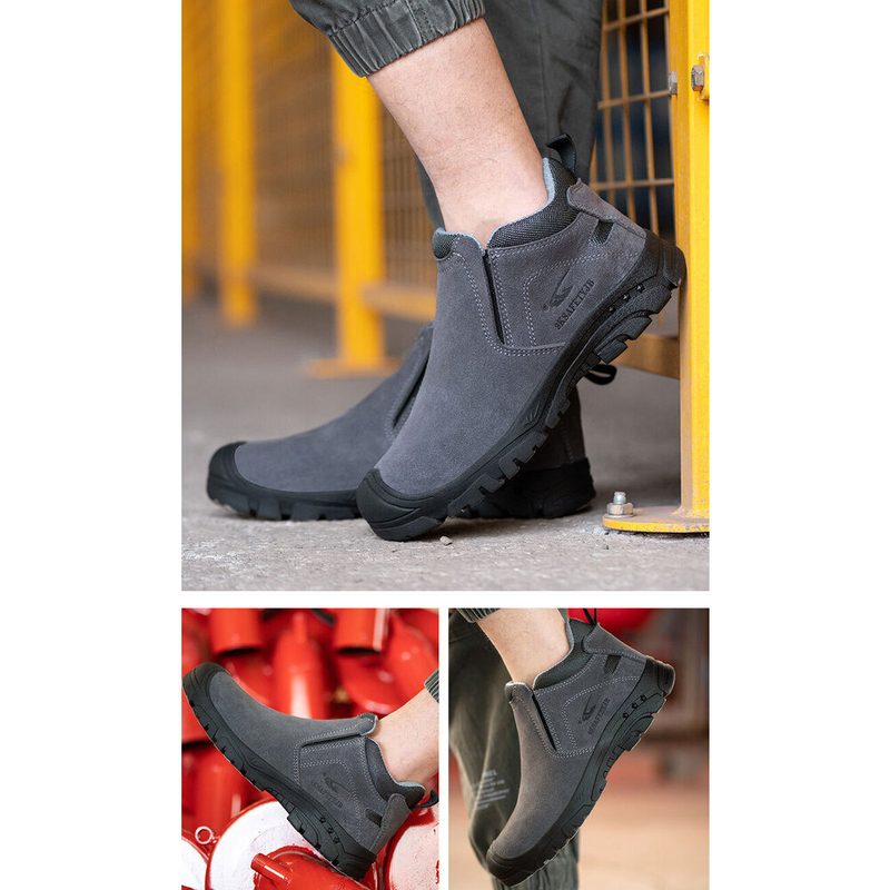 Bottes de travail de randonnée pour hommes, bottes tactiques légères à enfiler, imperméables, militaires d'extérieur, chaussures de sécurité antidérapantes_voghion.com