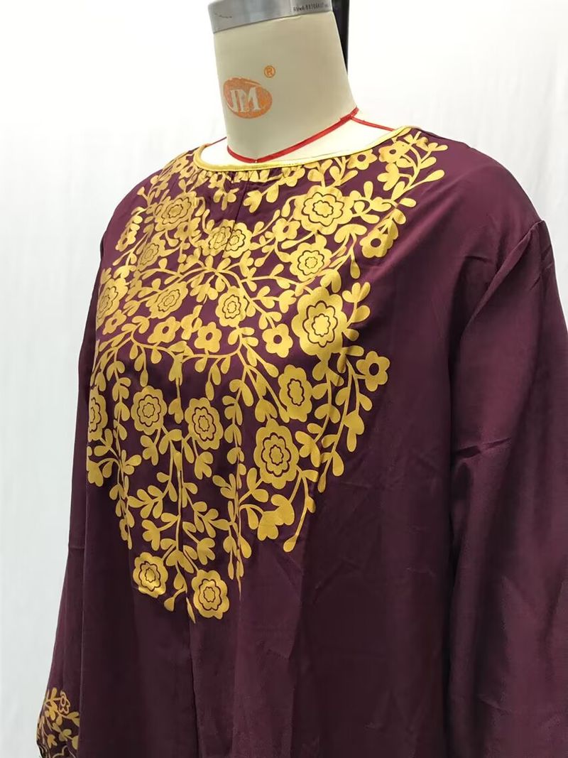 Muslim Abaya Islamic Clothing For Women Dubai Kaftan Robe Dress Turkish Abaya Printed Robes Long Dress Elbise Traditional Cloth_voghion.com
