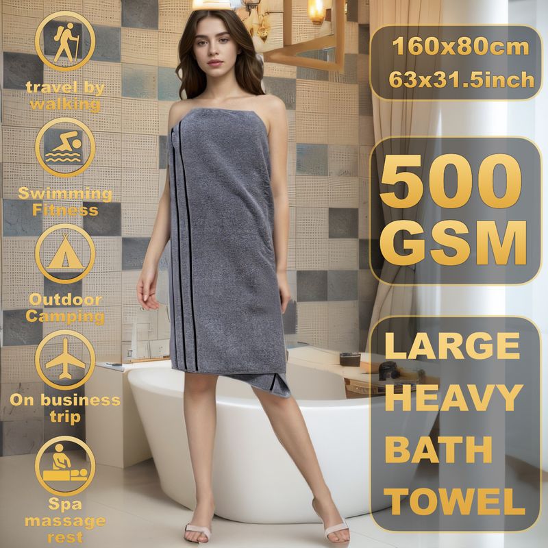 8-Piece 100% Cotton Towel Set - Includes 80x160cm Bath Towel & Face Towels Super Soft & Highly Absorbent For Bathroom & Spa_voghion.com