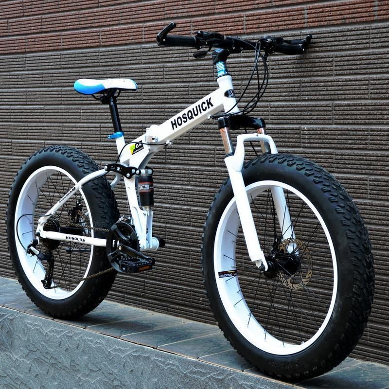 2025 Dual Shock Absorption Off-Road Variable Speed Large Wheel Wide Tire Folding Beach Snow For Children And Adults_voghion.com
