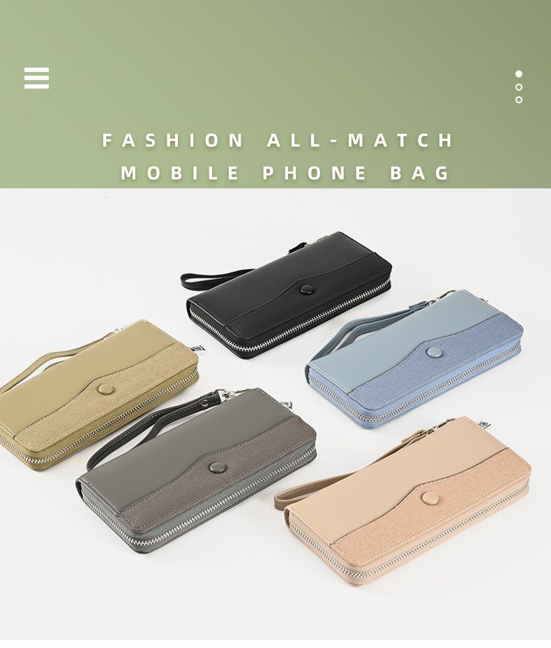 2024 New Long Zipper Women's Handbag Large Capacity Wallet Versatile Phone Bag_voghion.com