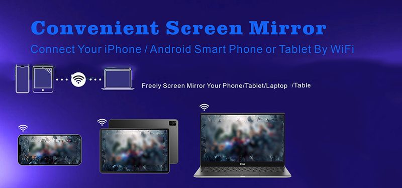 Schermo di proiezione portatile PTZ per casa, campeggio, esterni, HD, telefono cellulare, proiettore a canna di cannone_voghion.com