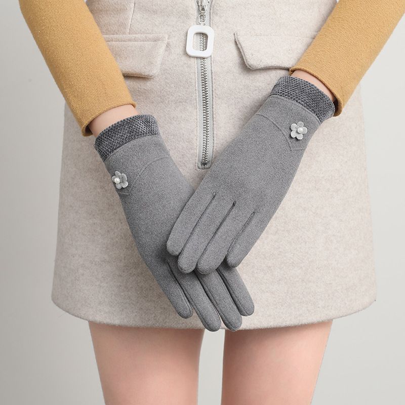 2025 heißer Herbst Winter Touchscreen Damenmode Nicht fallende Fleecehandschuhe Outdoor Warm New Style_voghion.com