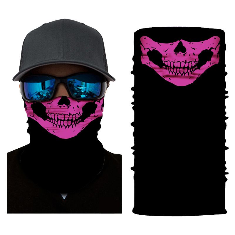 LazyZoom Skull Half Face Series Autumn Winter Mask Protective Magic Headscarf Warm Sports Cycling Elastic_voghion.com