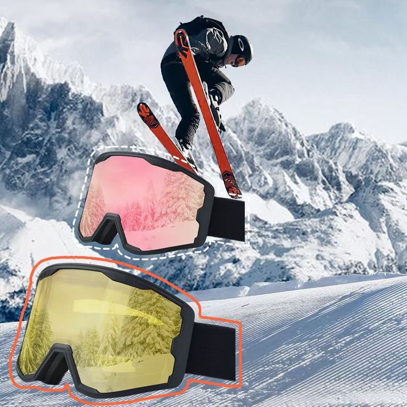 Outdoor Sports Double Layer Anti-fog Ski Equipment Glasses Windproof Riding Climbing Goggles_voghion.com