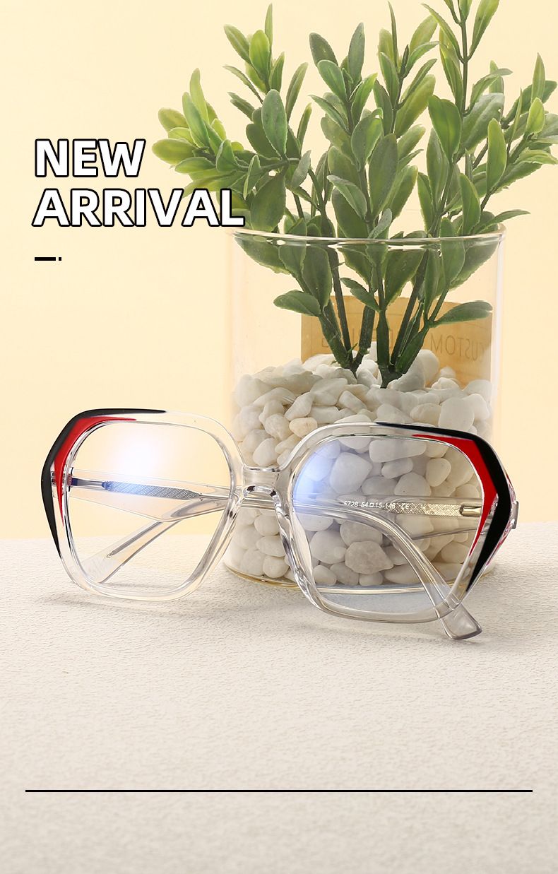 Occhiali anti luce blu 2024 per PC da donna, alla moda, con attacco per gamba, colore piatto, con specchio 5728_voghion.com