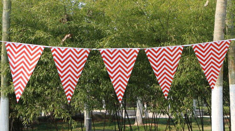 Bannière d'anniversaire double face à motif ondulé de 2,2 m – Décorations de fête colorées pour baby showers et célébrations_voghion.com