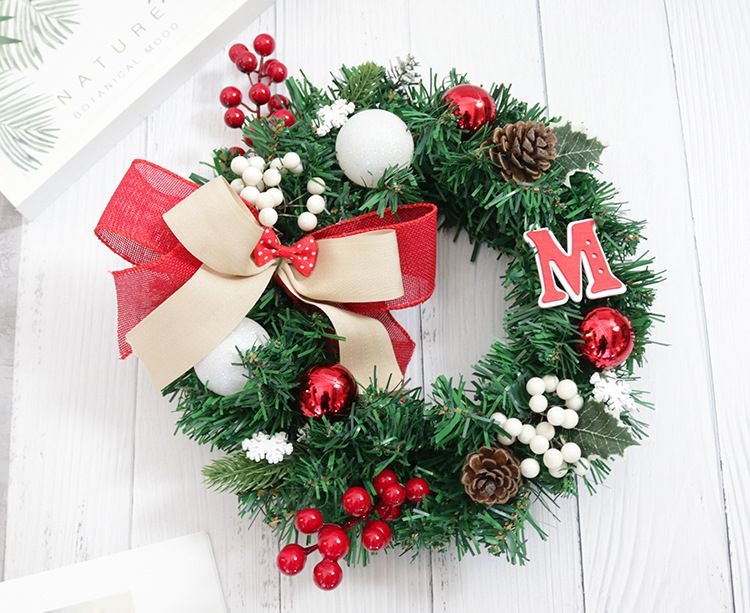 Weihnachtskranz-Dekorationen – Rustikale Holzkränze für Türen, Fenster und festliche Bereiche (Verschiedene Stile: Glocken, Blumen, Schneeflocken)_voghion.com