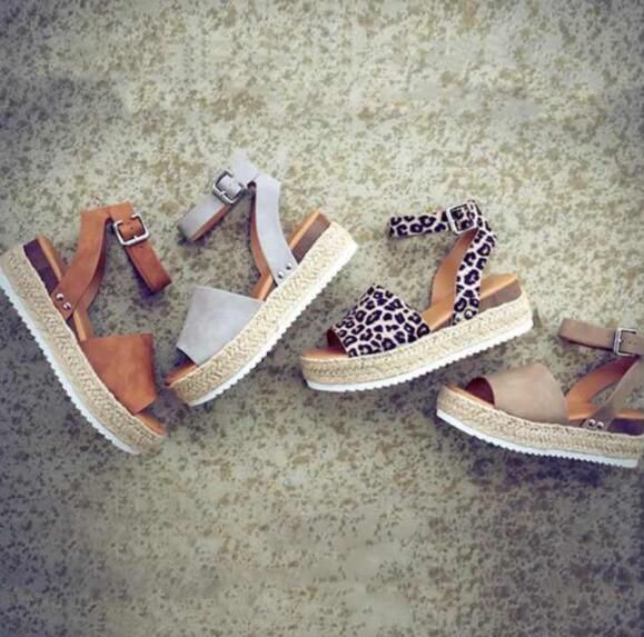 large size new buckle fish mouth sandals women's thick bottom sandals Roman shoes platform shoes_voghion.com