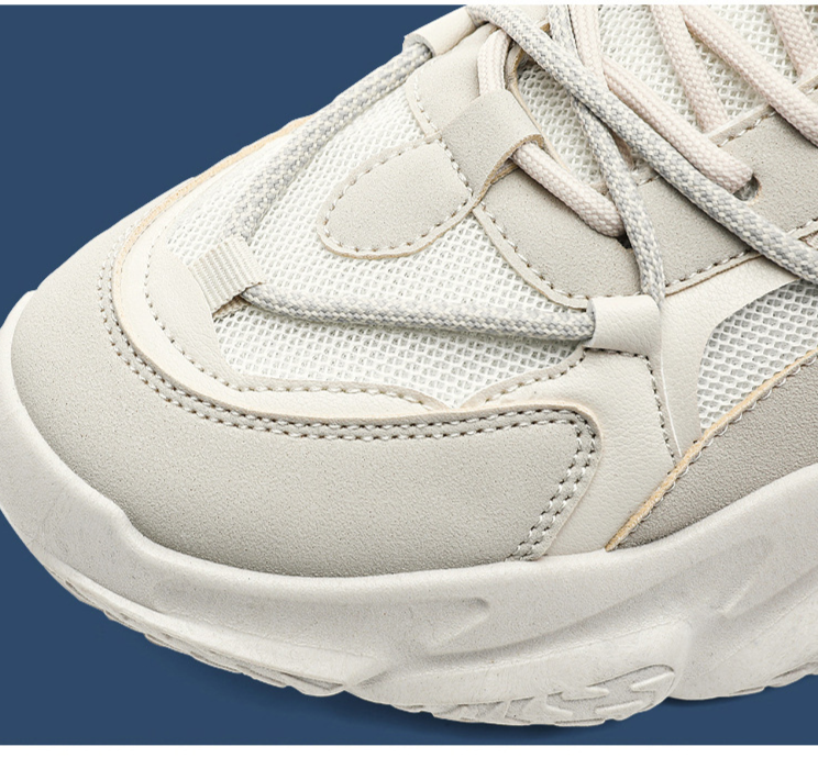 Autumn and Winter New Trendy Outdoor Student Thick Sole Sports Men's Personalized Fashion Lace up Breathable Mesh_voghion.com