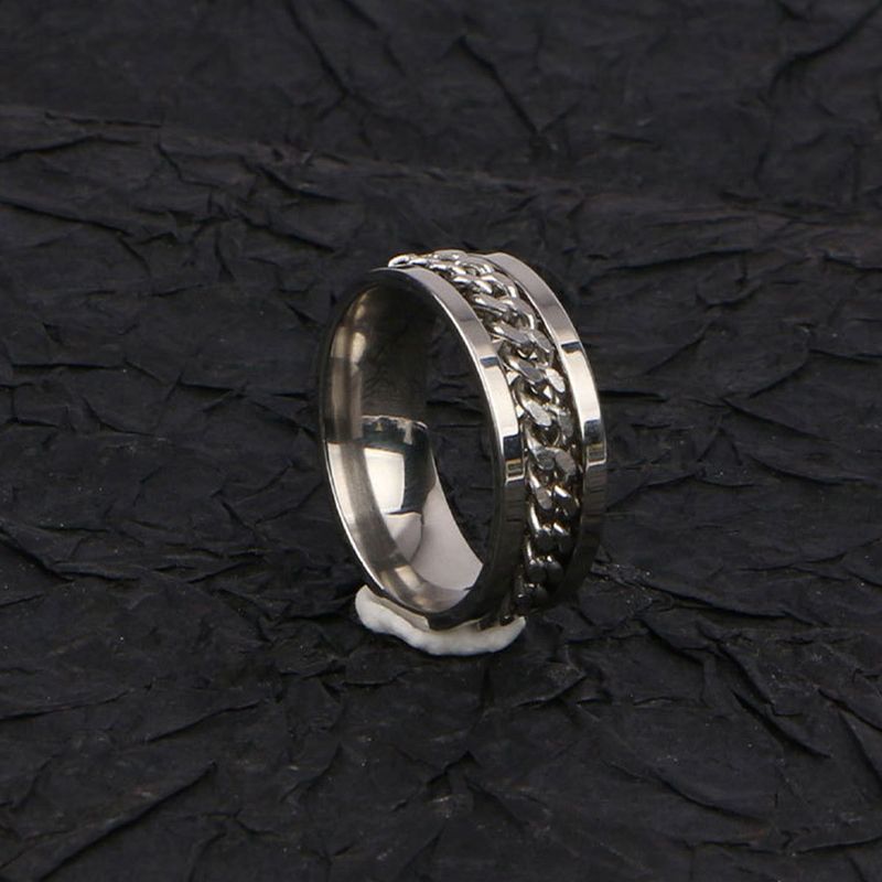 Anello singolo in acciaio al titanio di alta qualità, alla moda, da uomo e da donna, con scritta vichinga, per indice, resistente allo sbiadimento, personalizzato_voghion.com