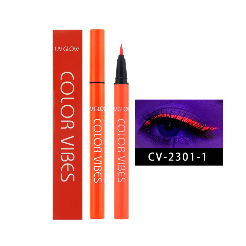 Eyeliner fluorescente colorato di Halloween, eyeliner liquido opaco e luminoso, pittura per il viso, impermeabile e resistente al sudore, lunga durata, asciugatura rapida_voghion.com