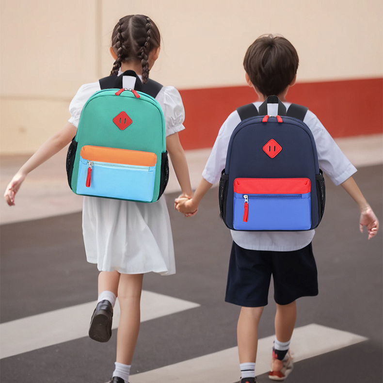 kindergarten schoolbag 3 5 years old cartoon tutoring class training class boys and girls small bag color matching_voghion.com