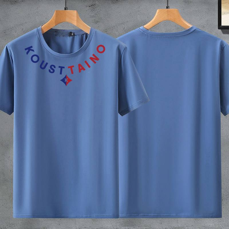 Herenkleding Plus Size Zomer Extra Large Korte Mouw T-shirt Plus Fat And Loose Fat Ronde Hals Korte Mouw T-shirt_voghion.com