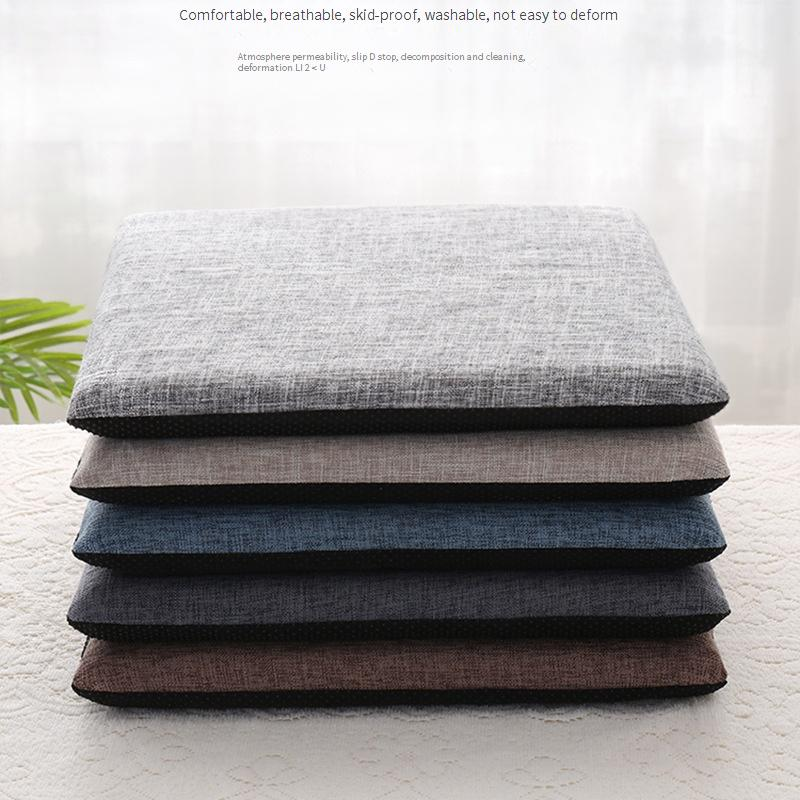 Seat Cushion Solid Color Dining Chair Cushion Thickened Office Waist Chair Cushion Student Fart Cushion_voghion.com