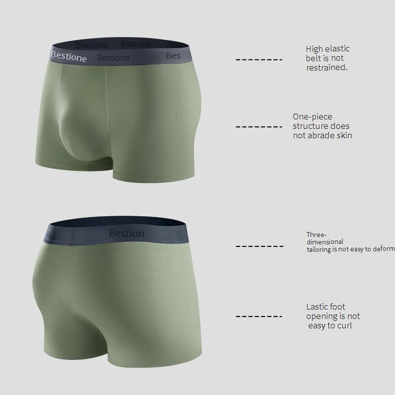 Herrenunterwäsche, einfarbig, Boxershorts, 50 Stück, Xinjiang-Baumwoll-Slips, reine Baumwolle, modische Jugendhose, Kopfbuchstabendruck_voghion.com