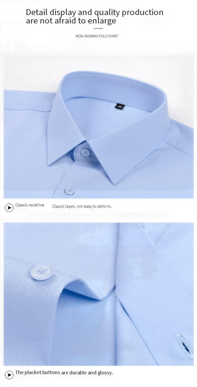 Breathable Modal Silk Short-Sleeve Shirt For Men – Wrinkle-Free & Comfortable Business Casual Wear (38-44)_voghion.com