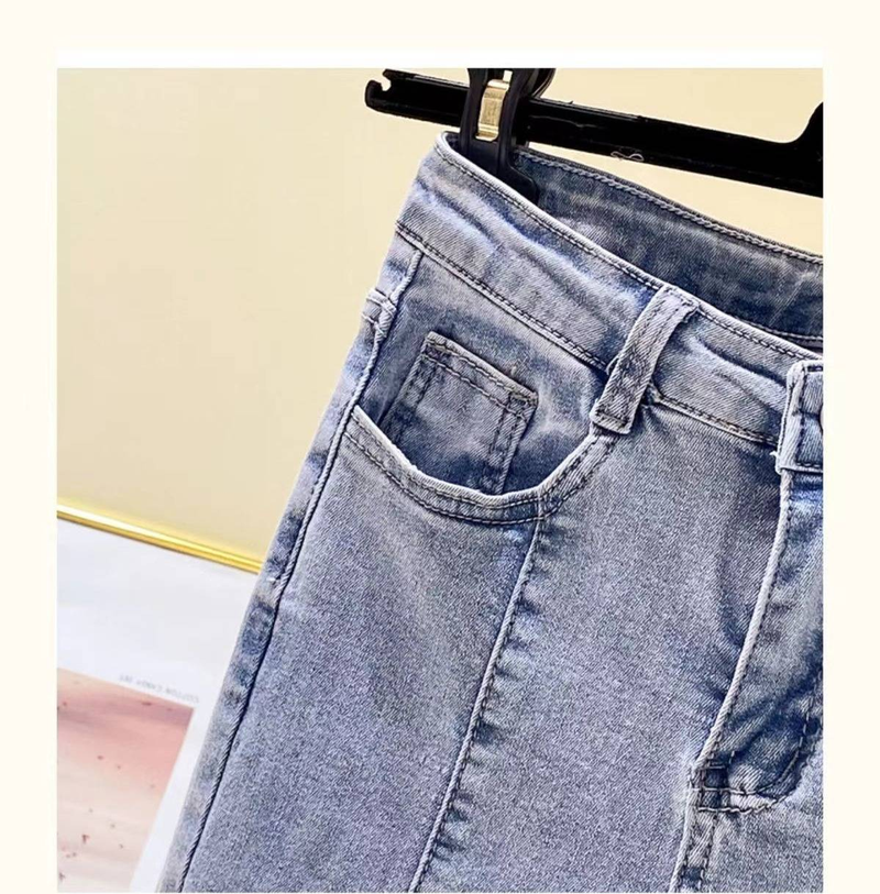 Women's High Waist Split Hem Flared Jeans – Slimming Stretch Bootcut Pants For Petite & Tall, Versatile Vintage-Inspired Denim_voghion.com
