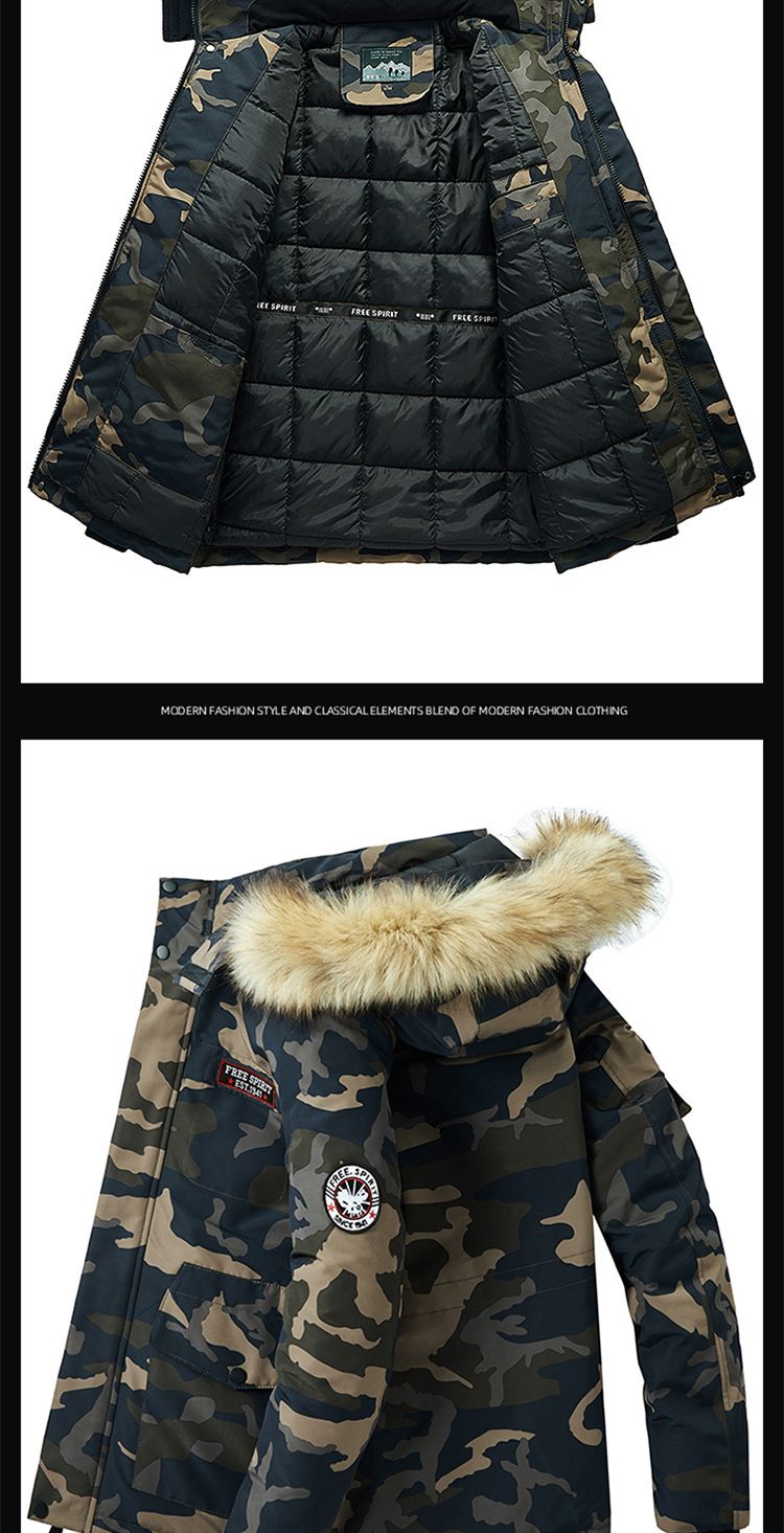 Premium Detachable Hood Winter Coat For Men & Women - Thickened Polyester Padded Jacket With Multiple Pockets, Zip-Front Travel Outerwear_voghion.com