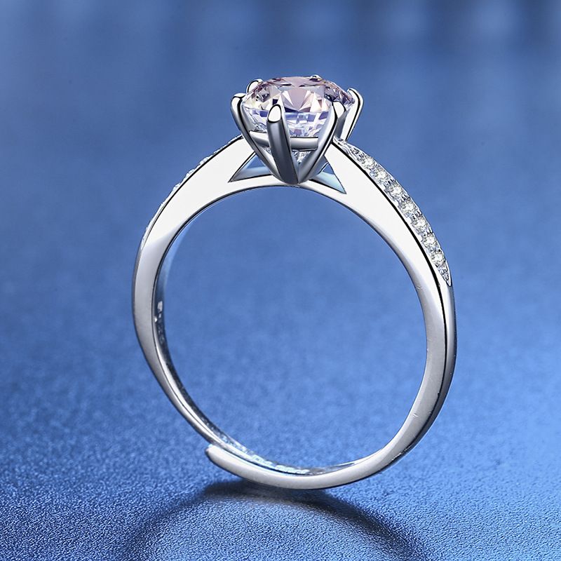 Tancise klassischer Moissanit-Silberring für Damen, Schmuck, Hochzeitsversprechen, Party-Geschenk_voghion.com