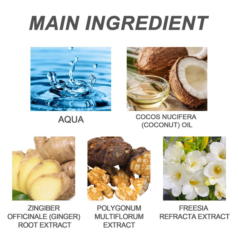 Coconut Oil Shampoo, Cleansing Scalp Nourishing Hair Care Shampoo_voghion.com