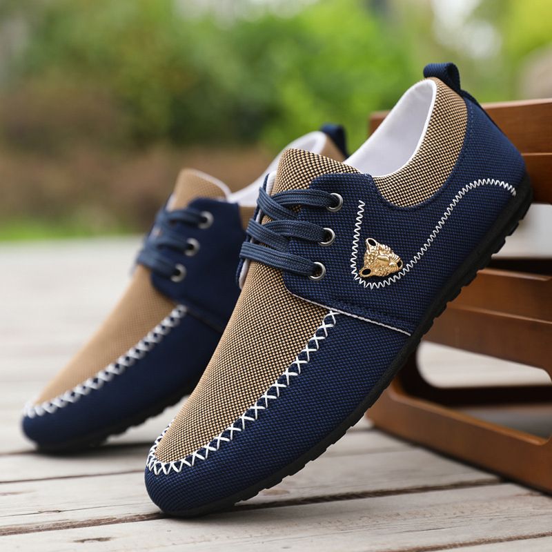 2025 New Bean Canvas Korean Edition Trendy Large Men's Casual Shoes Men_voghion.com