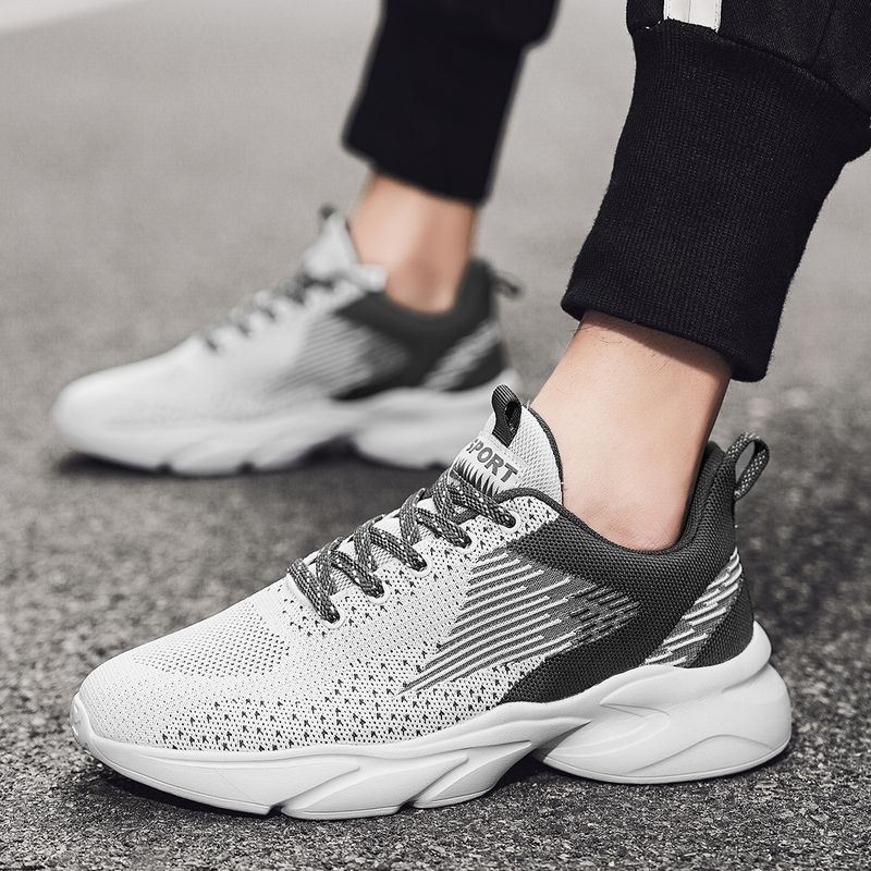 MAEDEF Baskets en maille pour hommes, chaussures de course légères et respirantes, confortables, tendance, décontractées, pour la gym et la marche, vulcanisées_voghion.com