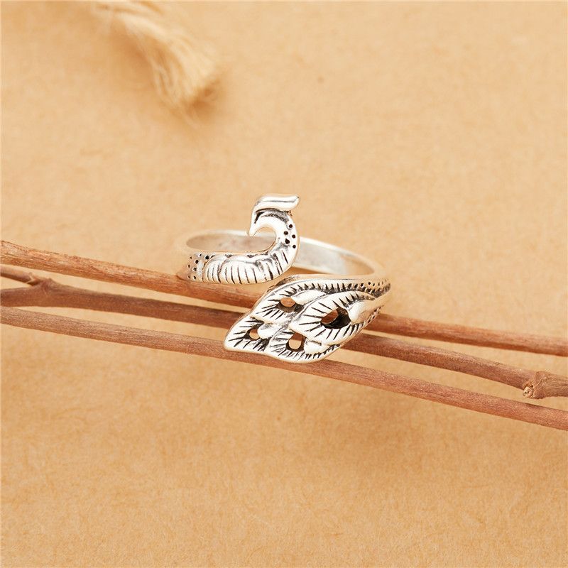 Ready Stock Vintage Gothic Punk Tier für Frauen Männer Charm Frosch Rubbit Hund Katze Drachenpfote Öffnung Fingerringe Schmuck Geschenke_voghion.com