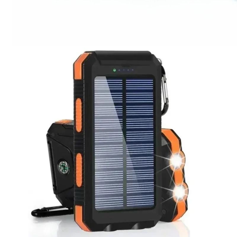 100000 MAh Solar Power Bank Portable Charger Outdoor Waterproof External Replacement Battery For IPhone Xiaomi Huawei_voghion.com