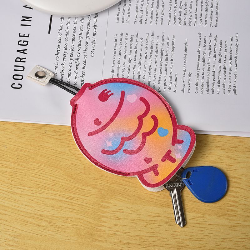 Portachiavi estraibile creativo Taiyaki per auto di grande capacità con cartoni animati_voghion.com