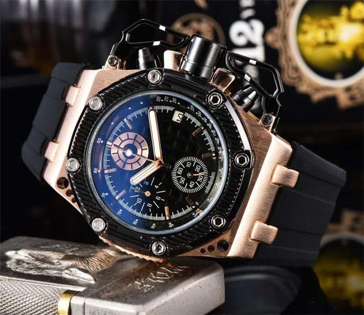 Frank Richard Noctilucent Quartz Watch Moške kvarčne ure Personality Set Auger ročna ura v Evropi in Ameriki_voghion.com
