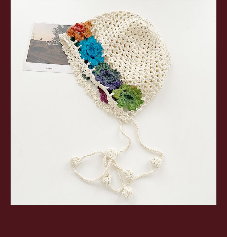 Bonnet en tricot ajouré pour femme, modèle de cache-oreilles au crochet, pull en tricot_voghion.com