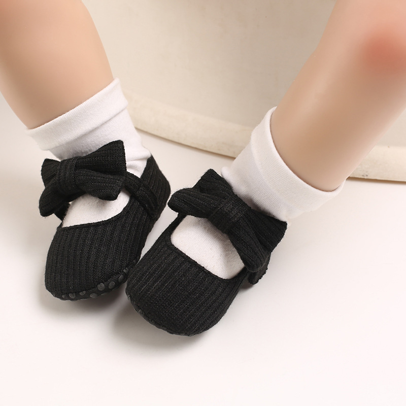 0-1 Joer aalt Puppelchersschong mat mëller Sohle gestrickte Puppelchersschong Joker Prinzessin_voghion.com