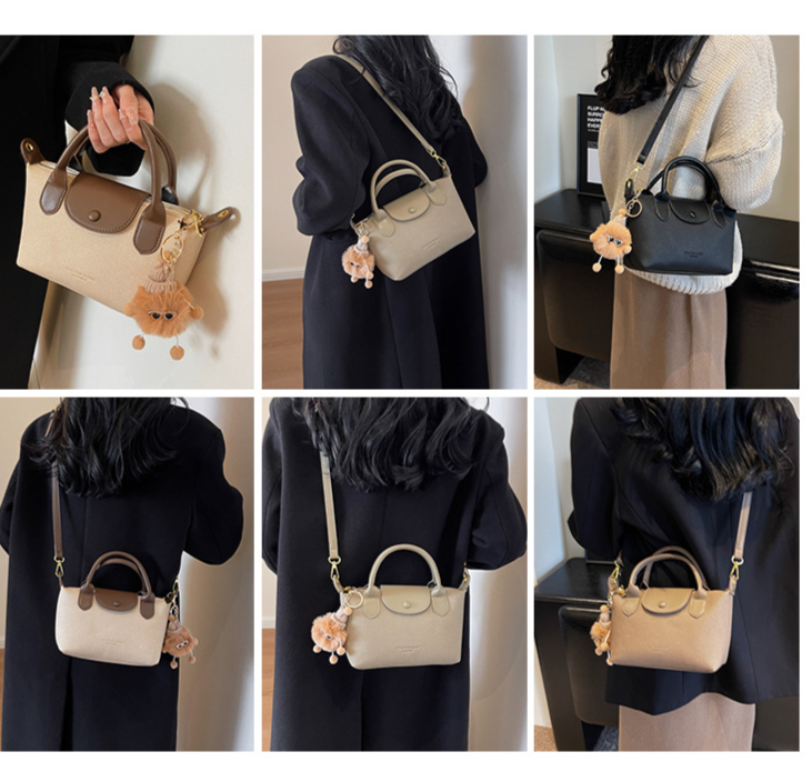 Borse da donna La borsa a forma di gnocco semplice più popolare di quest'anno, la nuova borsa a tracolla a tracolla Xiang Longbags di alta qualità con trama a mano_voghion.com