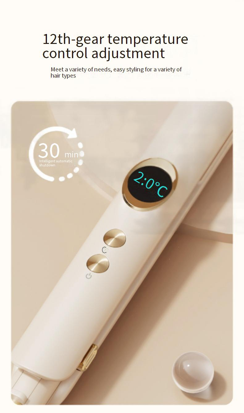 Ionen-Haarglätter und Lockenstab – 2-in-1-Styling-Eisen mit Keramikplatten – Anti-Frizz- und Hitzeschutz für Frauen_voghion.com