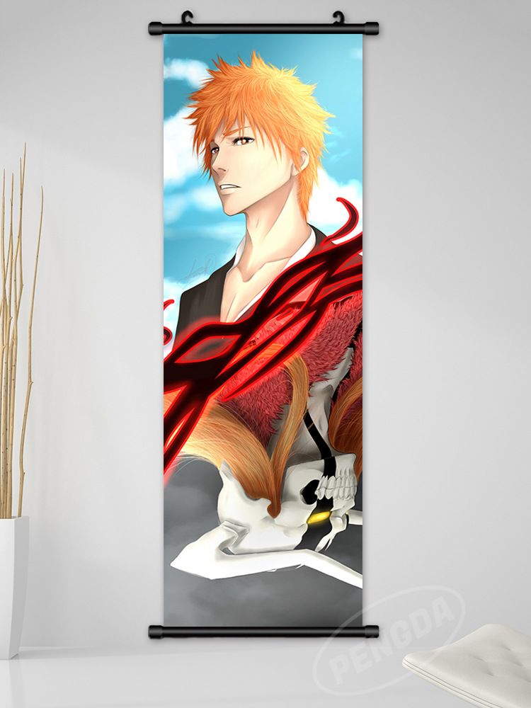 Impression jet d'encre haute définition Bleach Anime japonais Kurosaki Ichigo Toshiro Masamune Peinture décorative Byakuya_voghion.com
