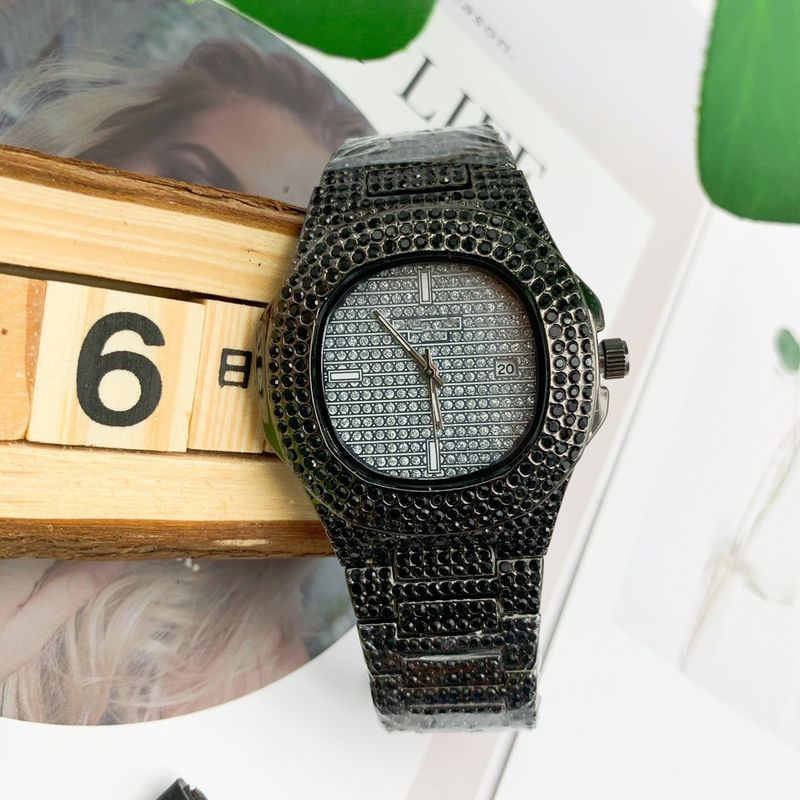 Best-selling Full-diamond Watch, Men's Style Hip-hop, Full-set Star-shaped Fashionable Quartz Watch_voghion.com