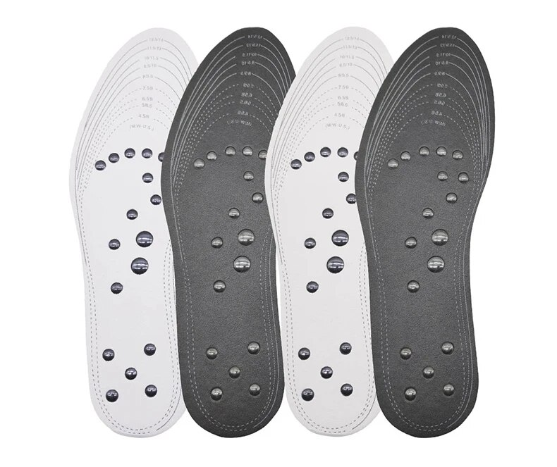 Plantillas unisex de acupresión para masaje magnético de pies con 18 imanes, plantillas adelgazantes para bajar de peso._voghion.com