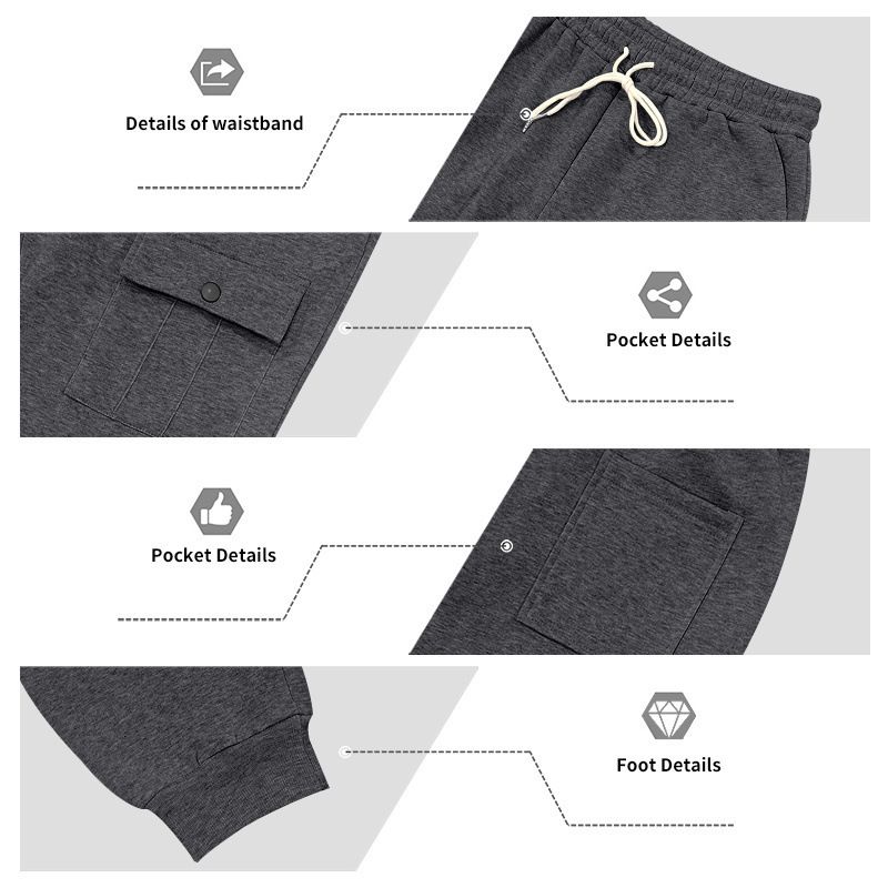 Men's Heavyweight Fleece Hoodie & Jogger Set - Relaxed Fit Workwear Style For Outdoor & Commuting (M-3XL, 5 Colors)_voghion.com